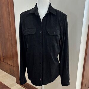 Faherty Black Casual Button-Down Shirt